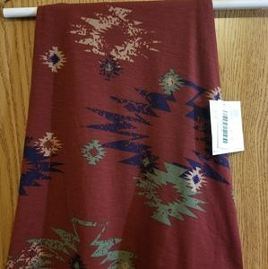 NWT Medium Lularoe Aztec Azure